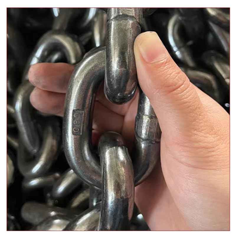 Cadena de acero al manganeso de 10m, eslabón de cadena ligero, cadenas decorativas de Metal for comederos de pájaros, letreros Cadena(12mm)
