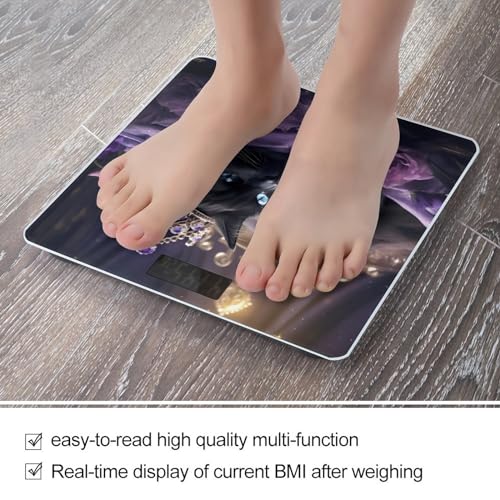 Báscula digital de baño con pantalla LCD, diseño estilo miniatura 5