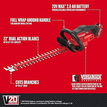 CRAFTSMAN V20* Cordless Hedge Trimmer 