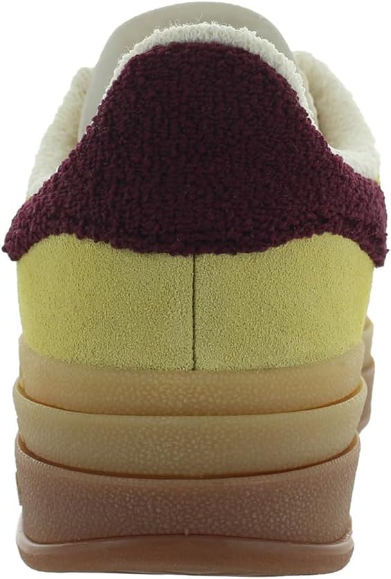 adidas Women's Gazelle Bold Shoes Sneaker, Core Black/Bold Gold/Cloud White, Size 9.5 - Image 4