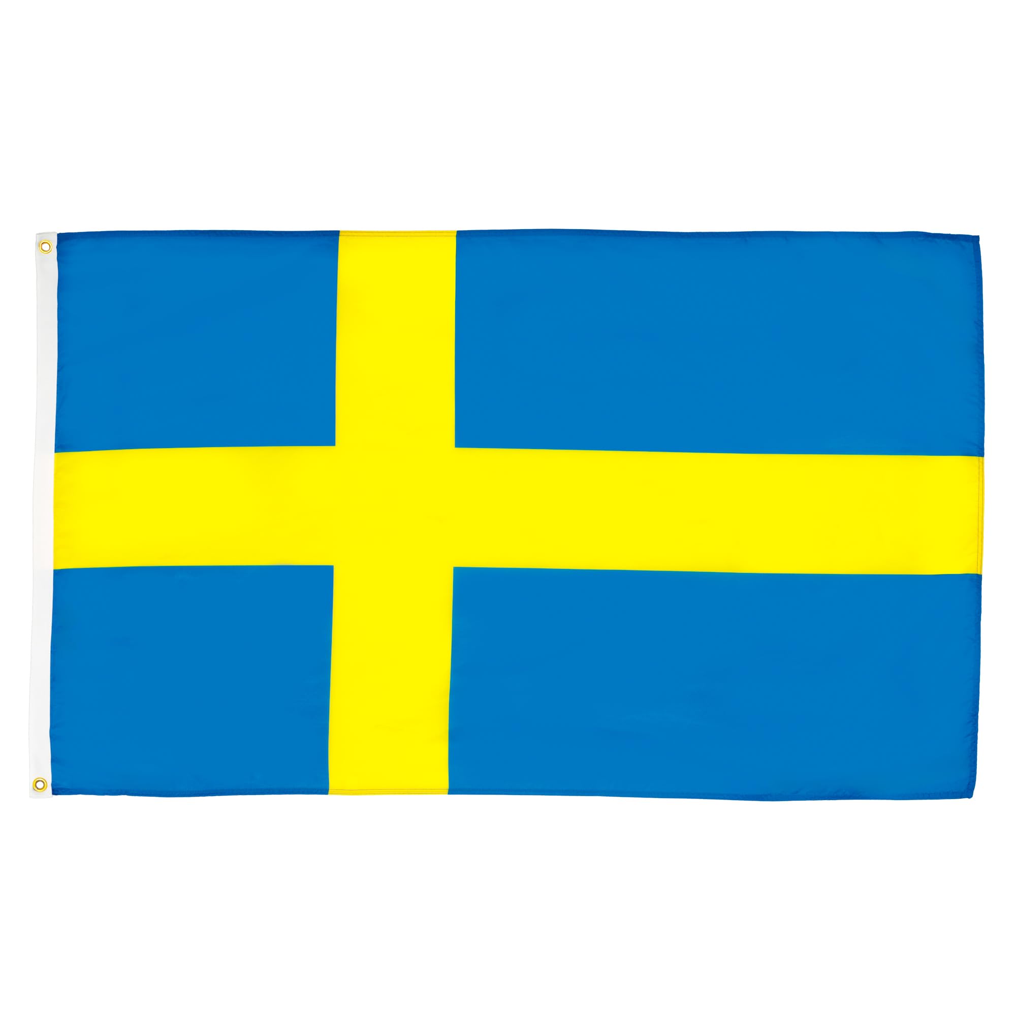 AZ FLAG - Sweden Flag - 2x3 Ft - 100D Polyester Swedish Banner with Two Metal Grommets - Fade Resistant - Vivid Colors - 2' x 3' Feet - 90x60 Cm