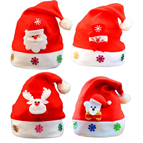 BESTOYARD Sombreros de Navidad en Forma de Muñeco de Nieve Elk Oso...