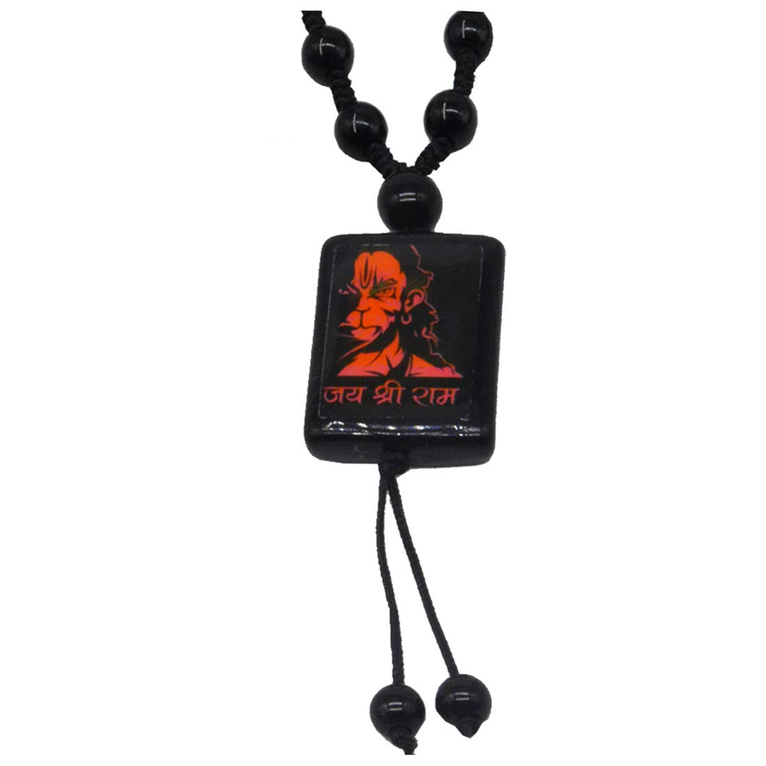 Sullery Religious Jewelry Jai Shree Ram Hanuman Locket with Chain Black Crystal, Cotton Dori Necklace Pendant for Men and Boys (B0BQRMJMVV) Amazon Price History, Amazon Price Tracker
