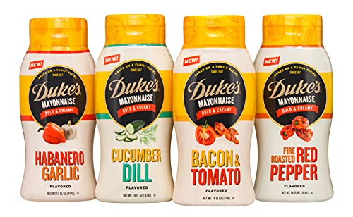 Image of Duke's Roasted Red Pepper Flavored Mayonnaise Squeeze Bottle - Sweet & Smoky, 14 Ounce (Pack of 1)