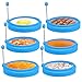 Produktbild Ei Ring Laelr 6 Pack Spiegeleiform für Bratpfanne Ei Ringe Silikon Pfannkuchenform Rund Omelett Form Für Eier Kochen