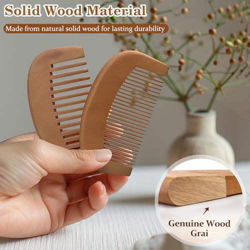 Set de 2 Peines de Madera para Desenredar y Peinar miniatura 5
