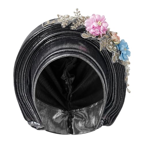 HDOYTXXM Turbante para la Cabeza para Uso Seguro y cómodo, Varios Estilos, Novia nigeriana para Tipos de Cabello de Boda, Turbante Africano