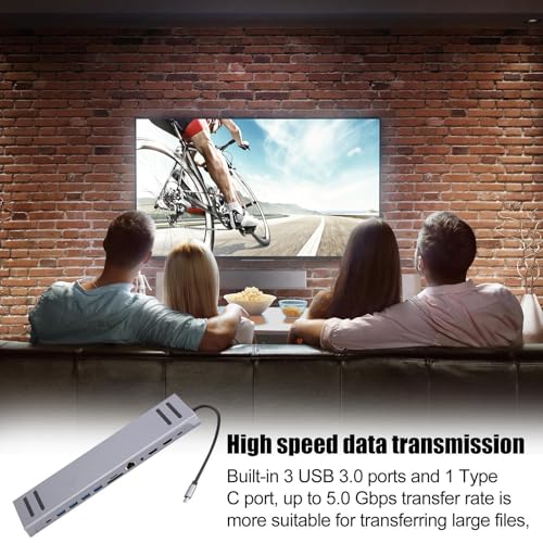 Extensor USB para PC portátil con base de ordenador y dongle C 2