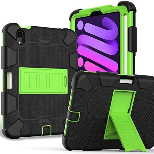 Case for iPad Mini 6 Case 2021 8.3 inch with Pencil Holder Silicone Shockproof Protective Cover with Stand
