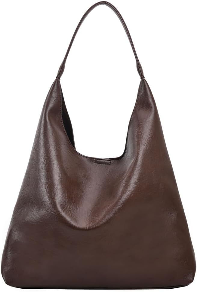 Tote Bags for Women Leather Hobo Shoulder Bag Ladies Handbags Large Capacity Waterproof Slouch Bag for Shopping Work Daily Use