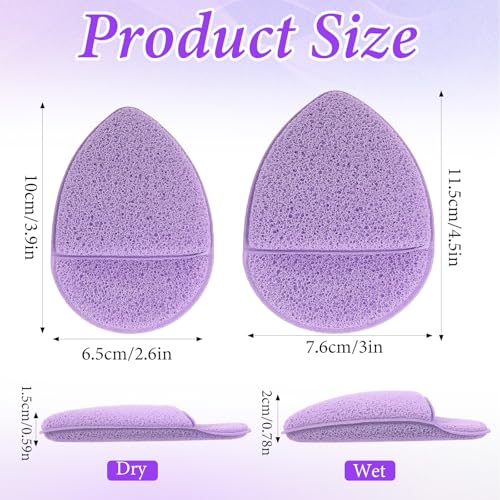 6 Stück Gesicht Peeling Schwamm,Wiederverwendbar Abschminkpads Waschbar,Sanfter Gesichtsschwamm,Gesichtsreinigung Wattepads,für Gesichtsreinigung Massage Porenpeeling Maske Make-up