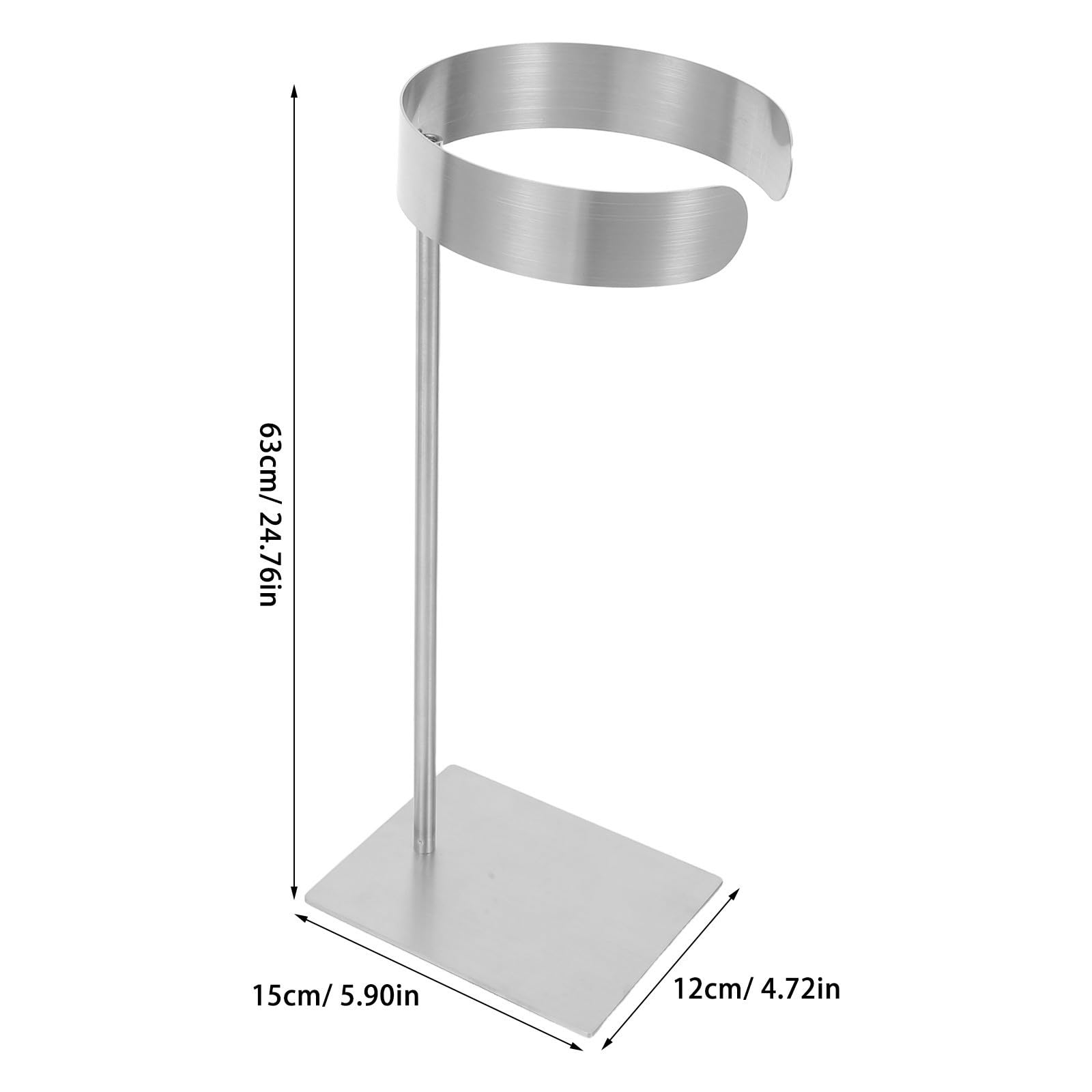 Porta Cravatte da Esposizione Regolabile in Acciaio Inox Argento | Cravatte e Cinture, Supporto Verticale Stabile, Design Retrò 2026, Uso in Boutique e Spazi Armadio