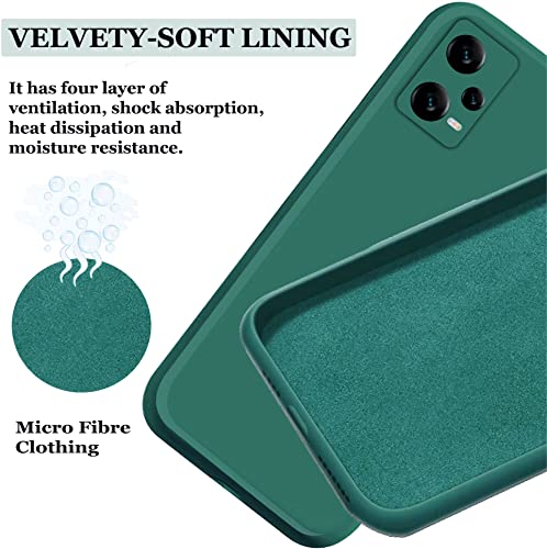 Image of A rtistque Back Cover Case for Mi Redmi Note 12 5G / Poco X5 with Camera Protection | Shockproof TPU|Stylish Protective Design|Slim Fit|Ultra Matte| Redmi Note 12 5G / Poco X5 5G Back Cover - Green