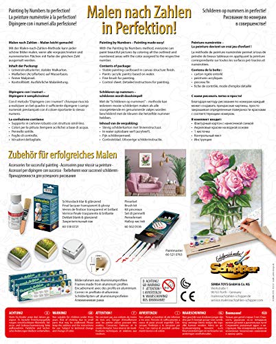 Schipper 609240828 Malen nach Zahlen - Rosen für Dich - Bilder malen für Erwachsene, inklusive Pinsel und Acrylfarben, 24 x 30 cm – Bild 3