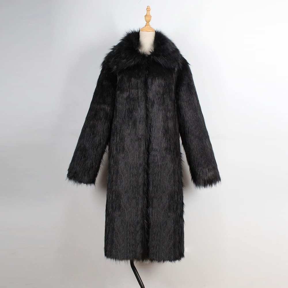Invernale Cappotto in Pelliccia Sintetica da Uomo Giacca spessa Cardigan Faux Cappotto Outwear caldo Cappotto da uomo Cappotti e giacche da uomo di Elegante Giacca parka Cappotto Spessa Caldo