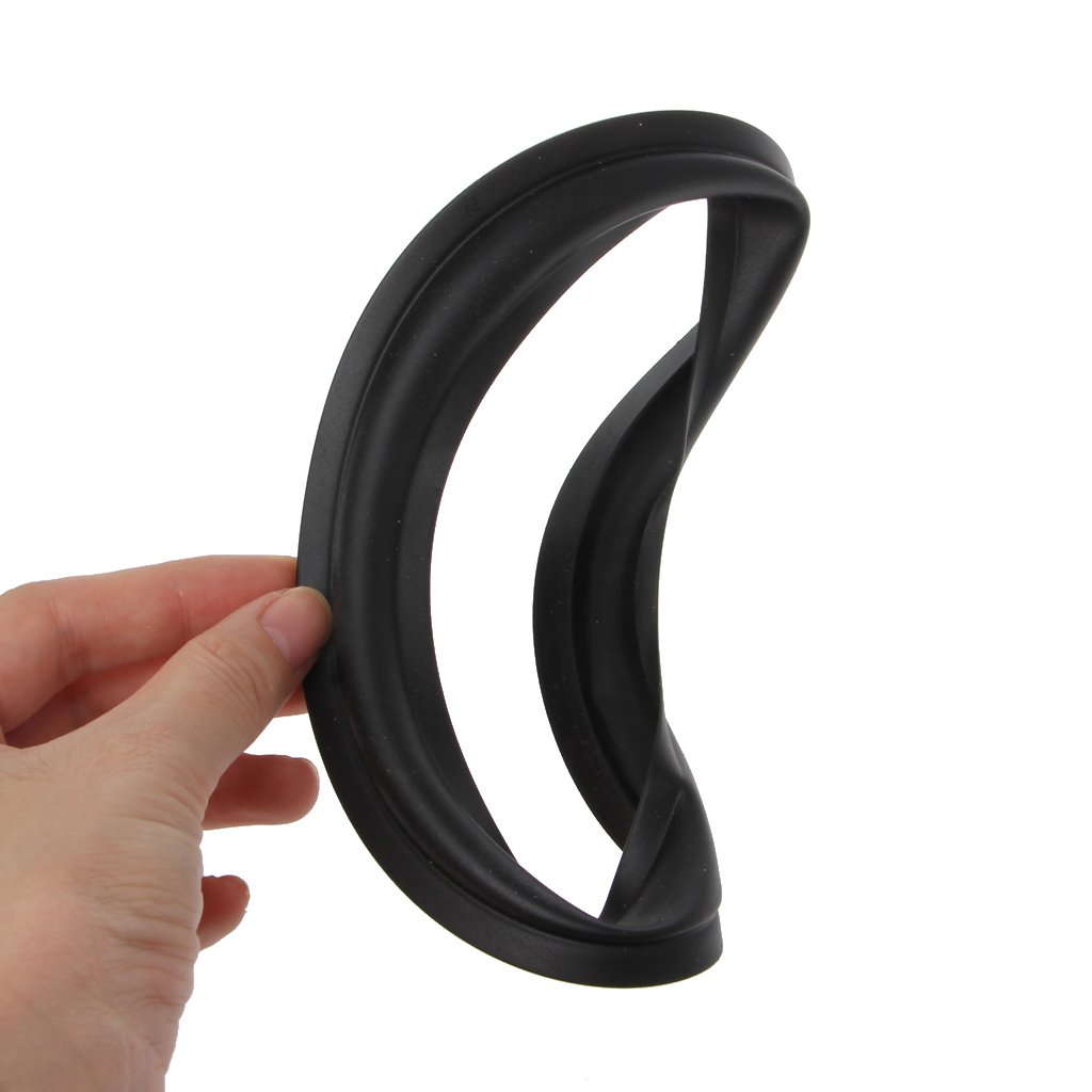 ruiruiNIE Kit di Riparazione Parti in Gomma per Altoparlante Corno Forato Universale, Nero, 6,5 Pollici