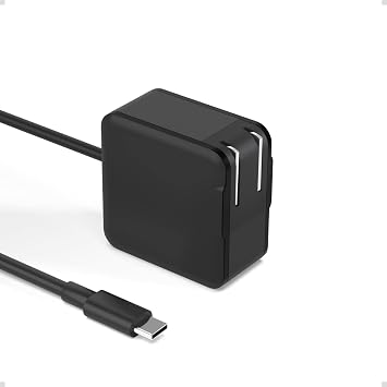 HP Laptop Compatible AC Power Adapter for HP Type-C 65W 20V 3.25A PD Compatible 65W Type-C Computer Charger GaN-Adopted AC Adapter for Notebook Compatible with EliteBook/Chromebook/Spectre