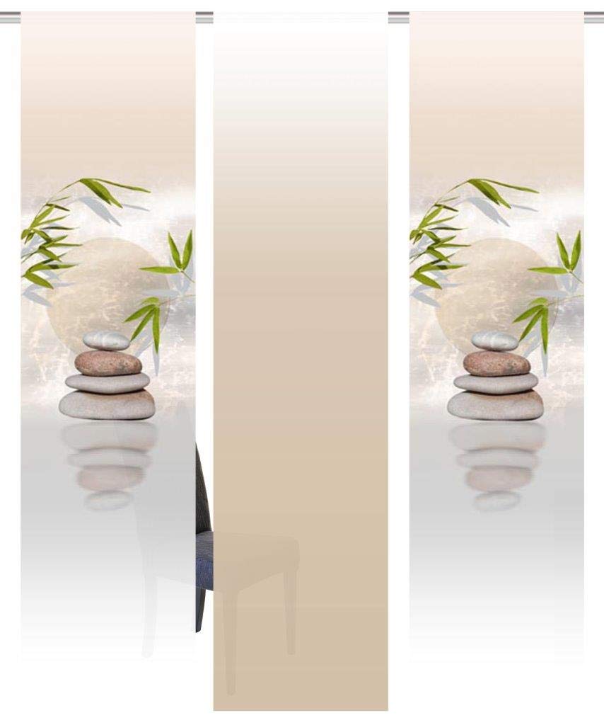 Home Fashion BENESSA Schiebevorhang – Digitaldruck Seidenoptik, Blickdicht, 245x60 Cm