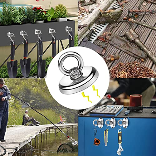 E Bavite DH-10 Magnetic Hooks, 100 Lb（45Kg） Heavy Duty Magnetic Hooks thumb #4