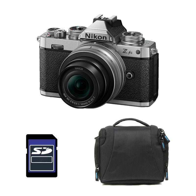 Kit de fotografía Personalizado Creado con NIKON Z FC + Z 16-50 Silver + Sac + Carte SD 8 Go