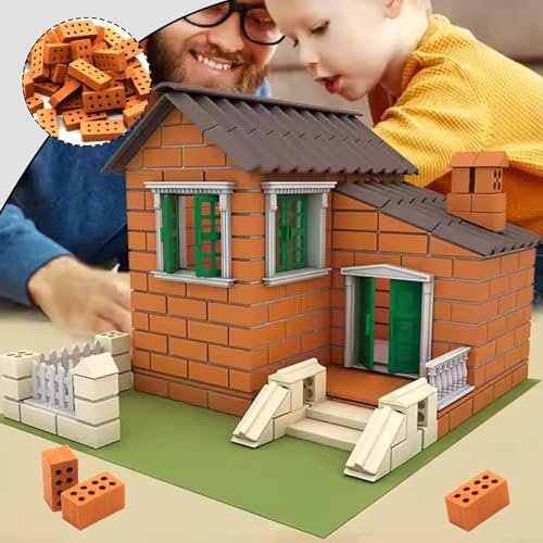 Shwdsy 50 Stück Mini Ziegelsteine, Terrakotta-Material Ziegelstein, Mini Mauersteine, 20 X 10 X 10 cm, für Diy, Gartendekoration, Modellbau, Landschaftsdekoration
