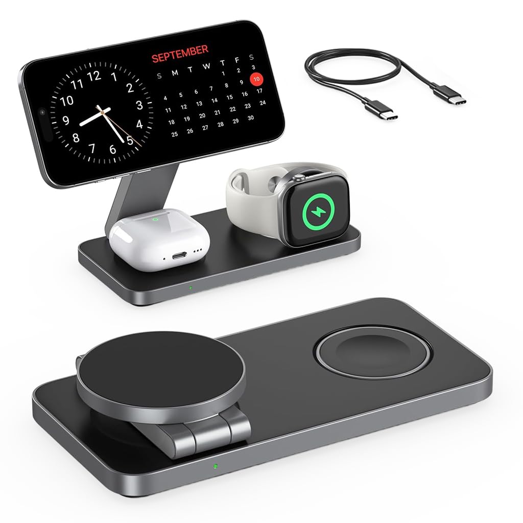 zitronix® Foldable 3 in 1 Wireless...