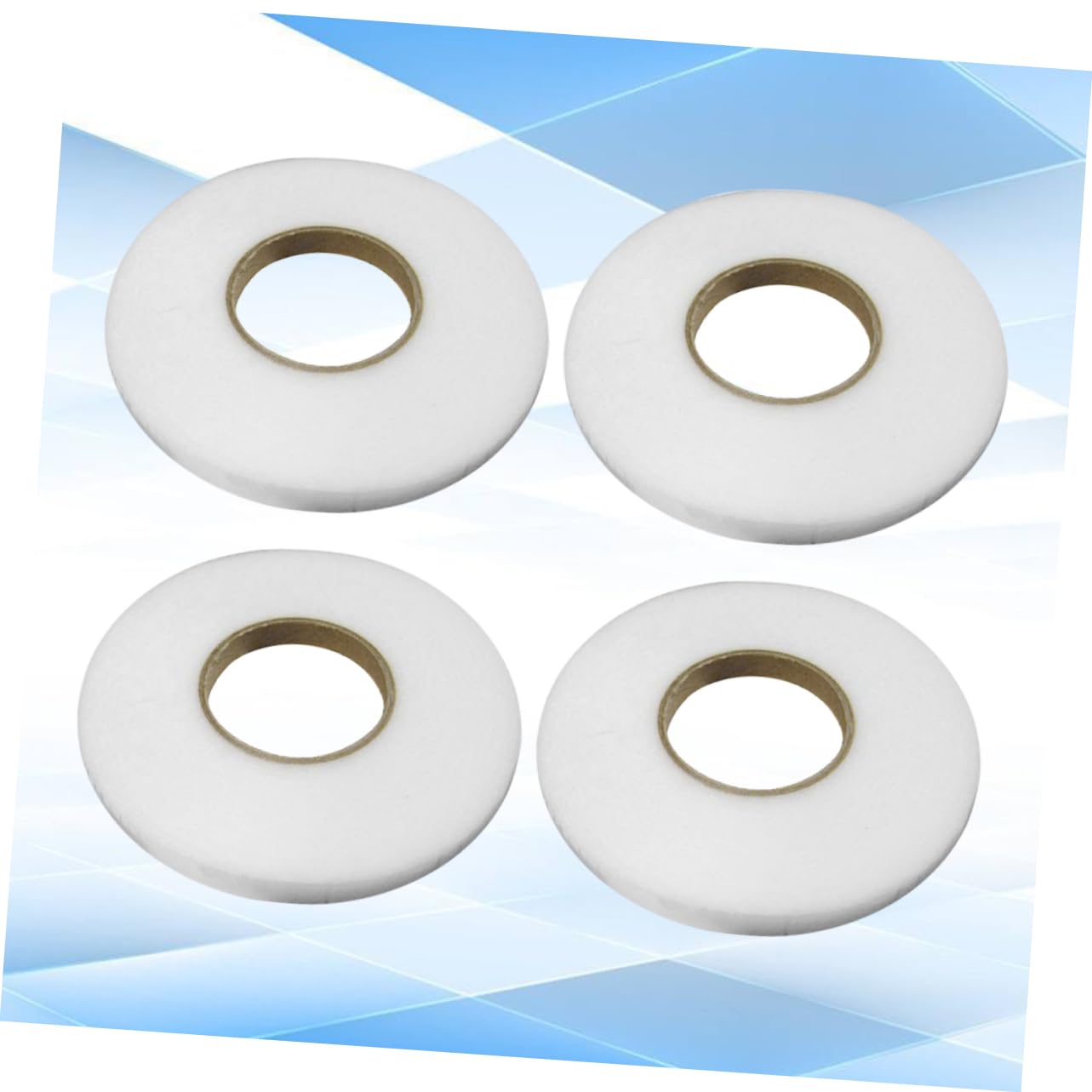 TEHAUX 8rouleaux Ruban Double Face Non Tissé Pour Vêtements Bande Thermocollante Large Blanc Pour Accessoires De Couture Et Ourlets