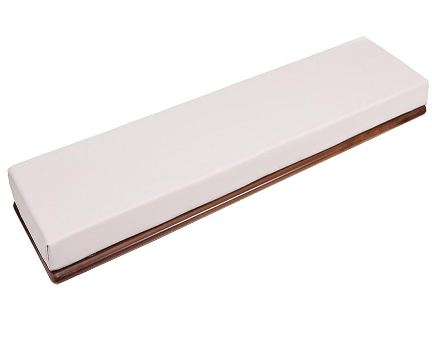Coussin de banc imperméable beige aux finitions soignées 5cm