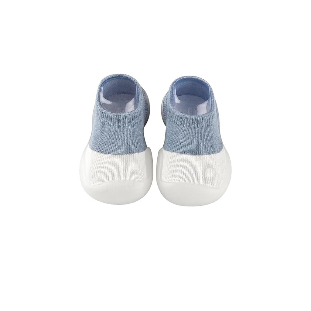 Kids Breathable Walker Shoes with Toe Protection, Non-Slip Lightweight Sneakers for Toddlers, Flexible Cushion Sole, Summer-Ready Slip-On Design, Easy Care Machine Washable Blue-image-21