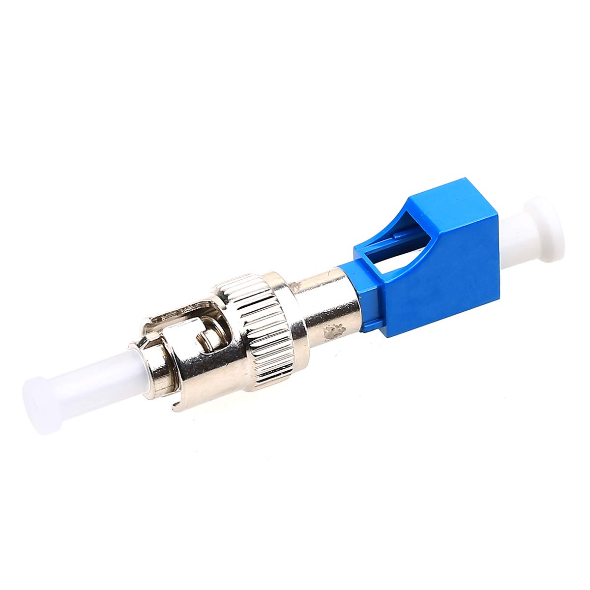 QWORK Connettore fibra ottica, Adattatore per fibra ottica, 2.5 mm a 1.25 mm da FC maschio a LC femmina, adattatore per cavi in fibra ottica, 2 pezzi