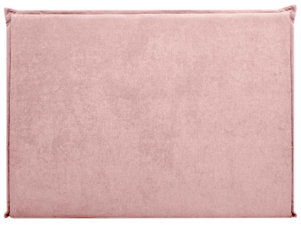 Cabecero tapizado desenfundable de Espuma con Ribete, tapizado en Tejido Antimanchas, 100 cm de Altura (Rosa Palo 14, 100cm (Camas de 90))