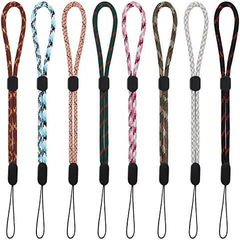 Cobee Hand Wrist Strap Lanyard, Adjustable Nylon Wrist Strap Lanyard, Colorful Hand Wrist Straps for Mobile Phone, Camara, Keys, Wallet, USB Flash Drive, ID Name Tag Badge, Mp3, Mp4(8 Pcs Mixed Color)