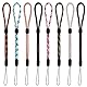 Cobee Handschlaufe Lanyard Verstellbare Nylon Handschlaufe Lanyard Bunte Handschlaufe Handschlaufe für Handy,Camara,Schlüssel, Brieftasche,USB Stick, Mp3, Mp4, 8 Stück gemischte Farben