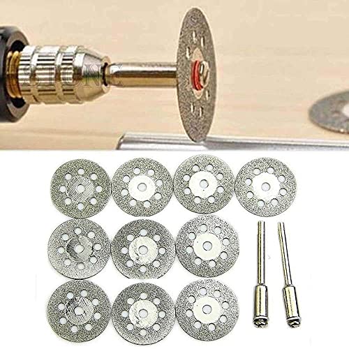 Image of Diy Crafts 10228 7081 Rotary Tools Circular Saw Blades Cutting Wheel Discs Mandrel Cut Off, Multicolor, 5 Piece