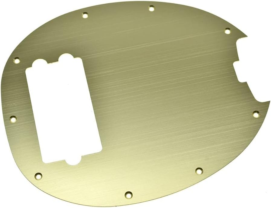 KAISH Metal Aluminium Anodized Bass Pickguard Scratch Plate for Music Man Classic 4 String StingRay Bass Gold