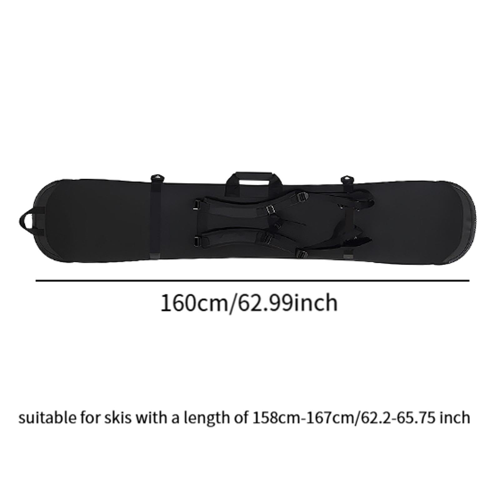 RNXRZANK Snowboard Carrying Sleeve with Handle for Ski Travel and Outdoor Use, 160cm
