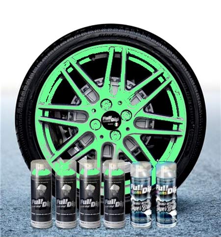 6 Stück Full Dip Grün Paradise Glänzend Sprüfolie