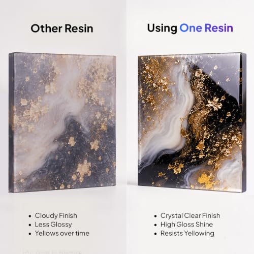 Image of Magnifico One Resin 300 GR (3:1) Clear UV-Resistant Epoxy Resin, Smooth Finish, Easy to Use with Self-Leveling.