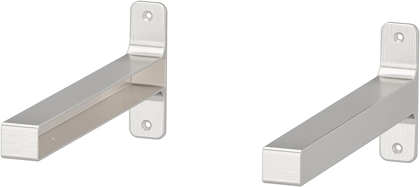 GRANHULT Bracket (Set of 2) for Shelf 11-3/4 x 4-3/4 Nickel Plated
