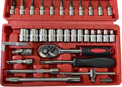 Kit Maleta de Ferramentas, 46 Peças, Caixa Fechada