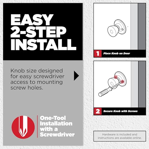 Image of Kwikset Maven Dummy Door Knob, Single Sided Handle for Closets, French Double Doors, and Pantry, Polished Chrome Non-Turning Square Interior Push /Pull Door Knob, with Microban Protection