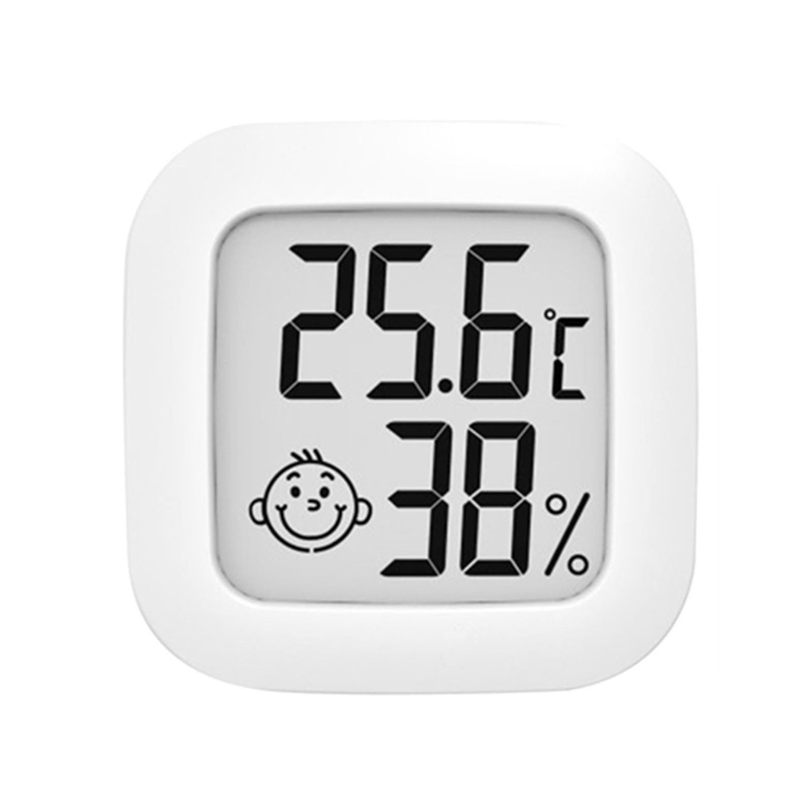 Termohigrómetro LCD electrónico Digital medidor de Temperatura y Humedad termómetro higrómetro estación meteorológica Interior y Exterior Reloj