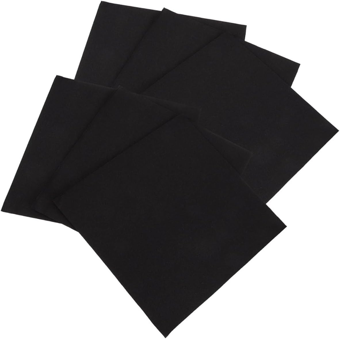 Disposable Dinner Napkins Black Thickened Paper Napkins for Wedding Reception Party Event Use 100pcs (2 Packs)