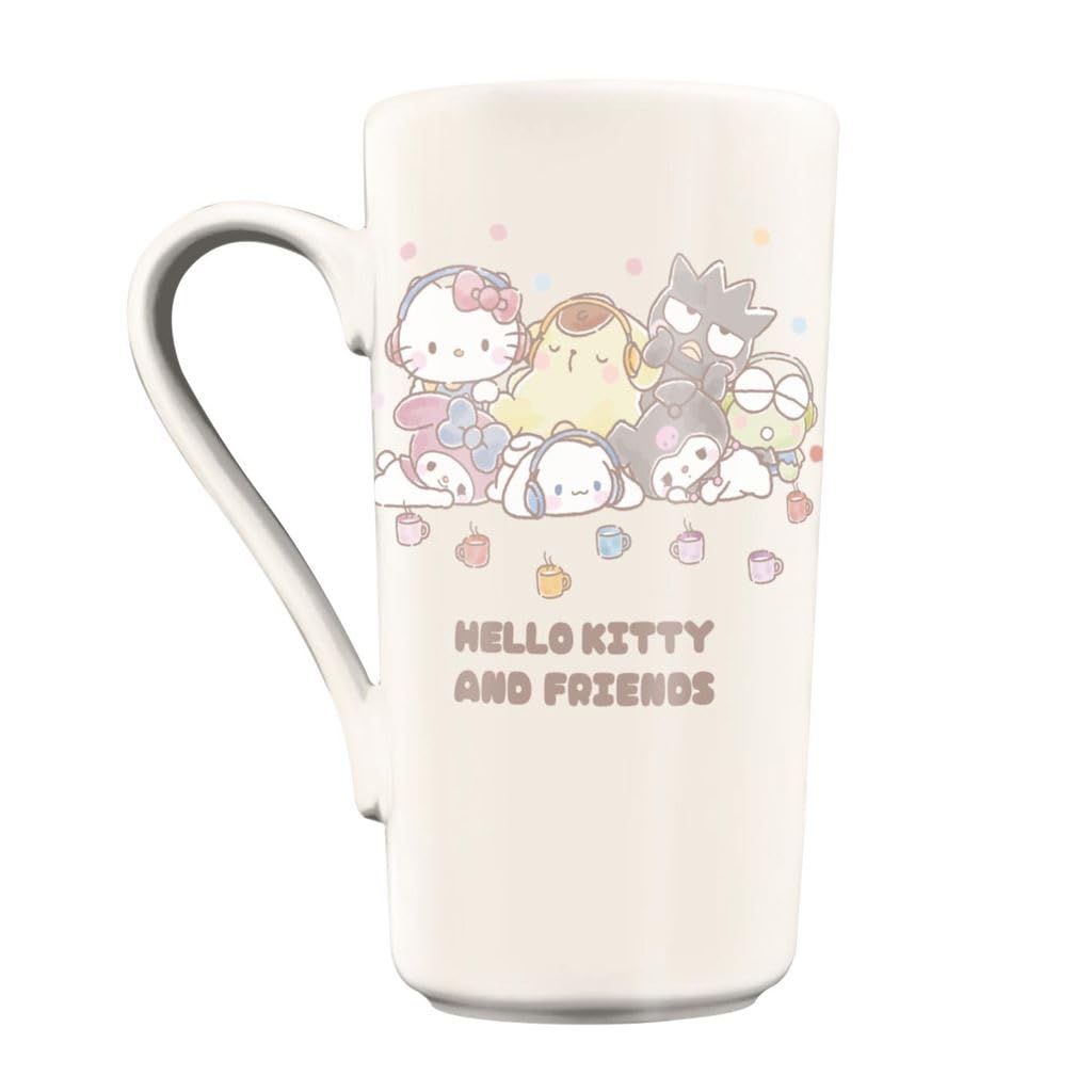 Pyramid International Hello Kitty and Friends Grande Mug – 'Pastels' Kawaii Character Collage – 16.7oz / 470ml – One Size