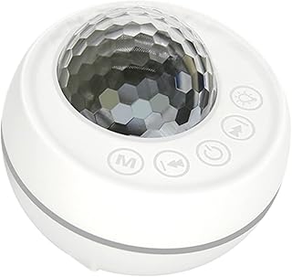 Uonlytech Alto-Falantes Projetor Alto-Falante Crianças Luz Noturna Ventosa Alto-Falante Luz Noturna Projetor Luzes Noturnas Decorativas Alto-Falante Com Ventosa Branco D39 Plástico Áudio