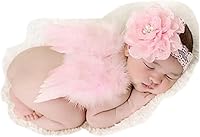 Vista 5 de Juego de alas de plumas de ángel para bebé recién nacido