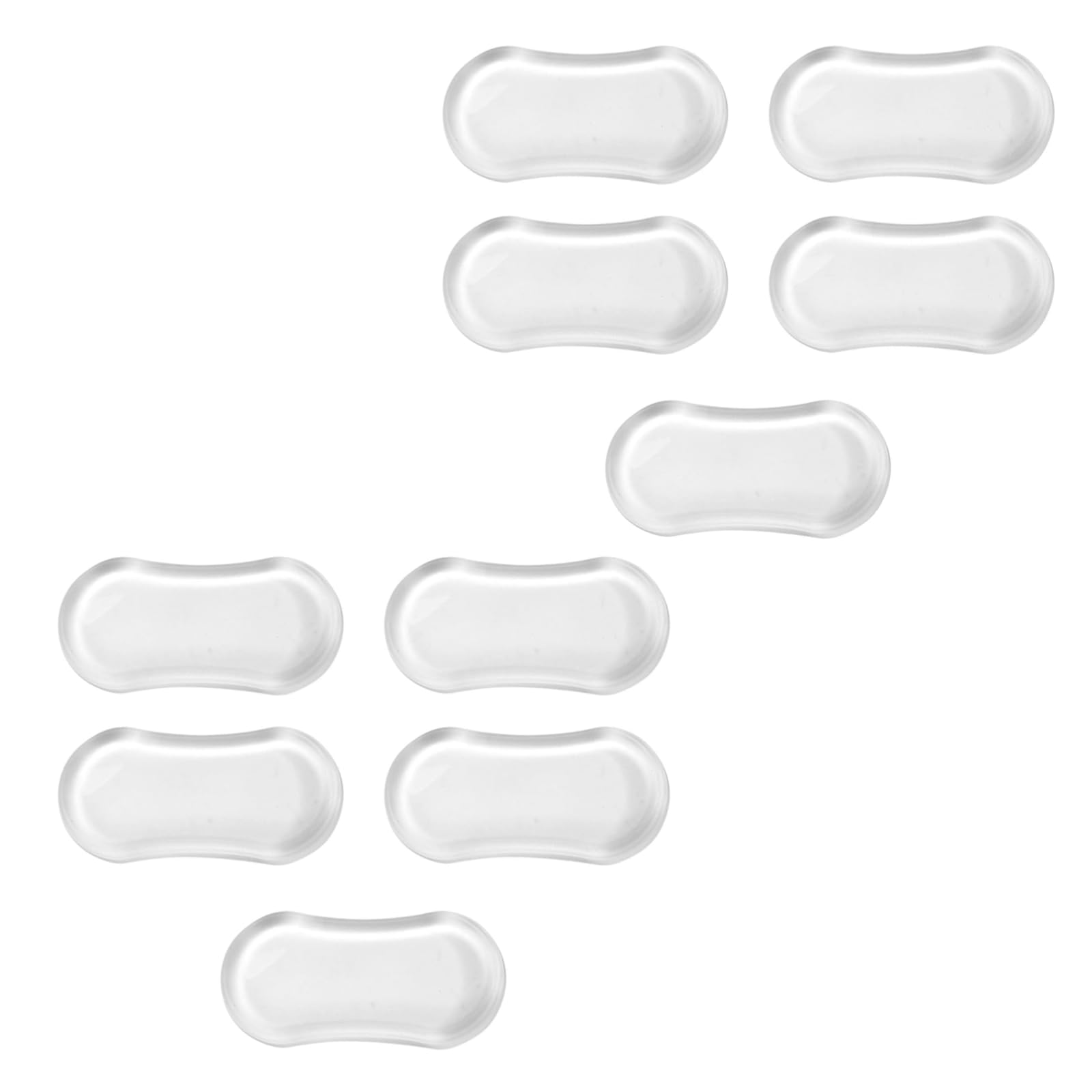 Clockjuan Black 10Pcs Toilet Seat Bumpers, Universal Toilet Lid Bidet Replacement Bumper Kit Silicone Rubber Bumpers For Bidet Attachment With Strong Adhesive For Families, Hotels, School Toilet, Toilet Seat Bumpers