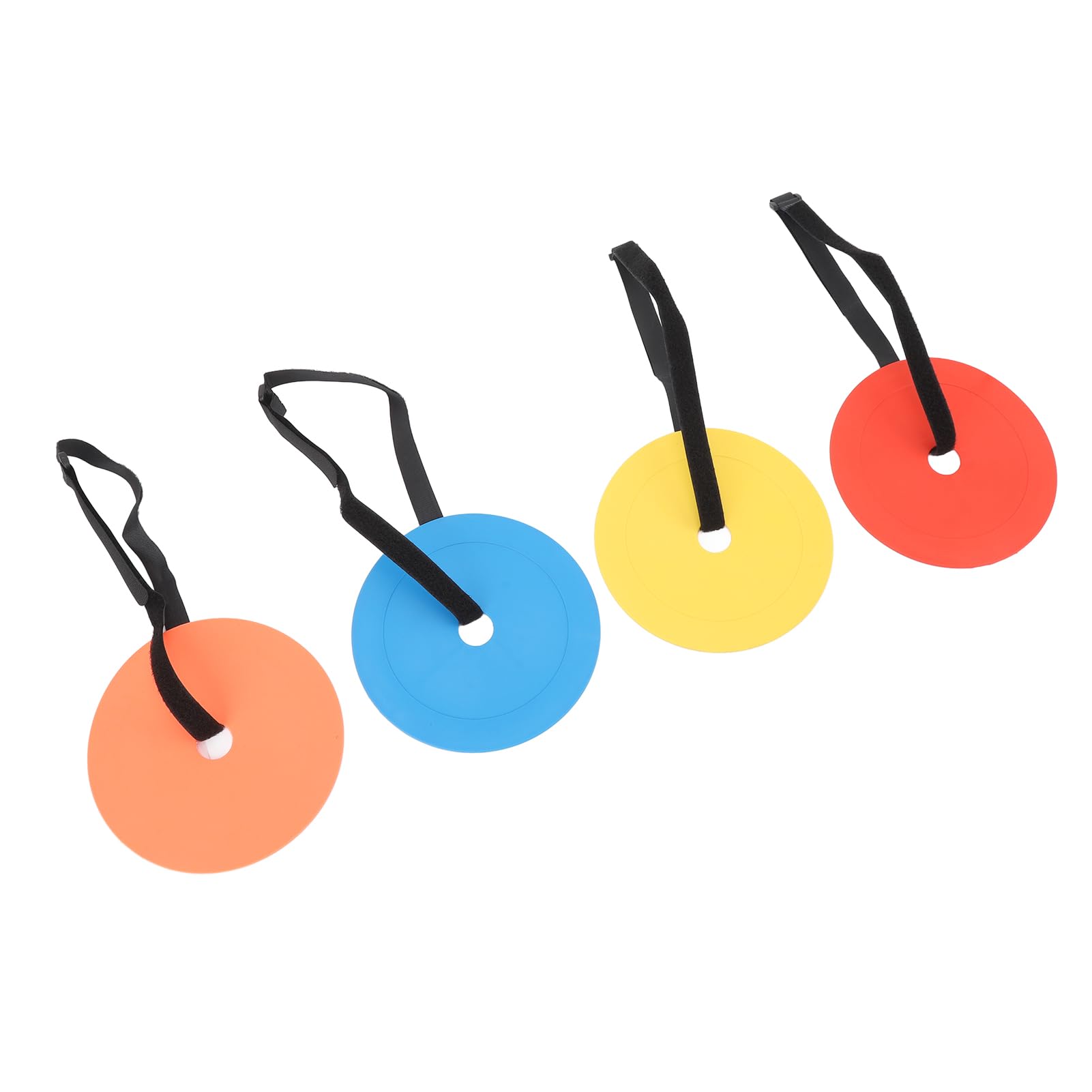 Soccer Target Discs, Adjustable Length Reactive Agility Discs Enhance Accuracy Improve Throwing TPE Flexible for Hockey Soccer Baseball