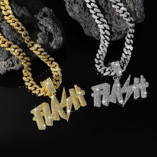 Joyería cadena cubana de alta gama con pedrería brillante estilo hip hop 3