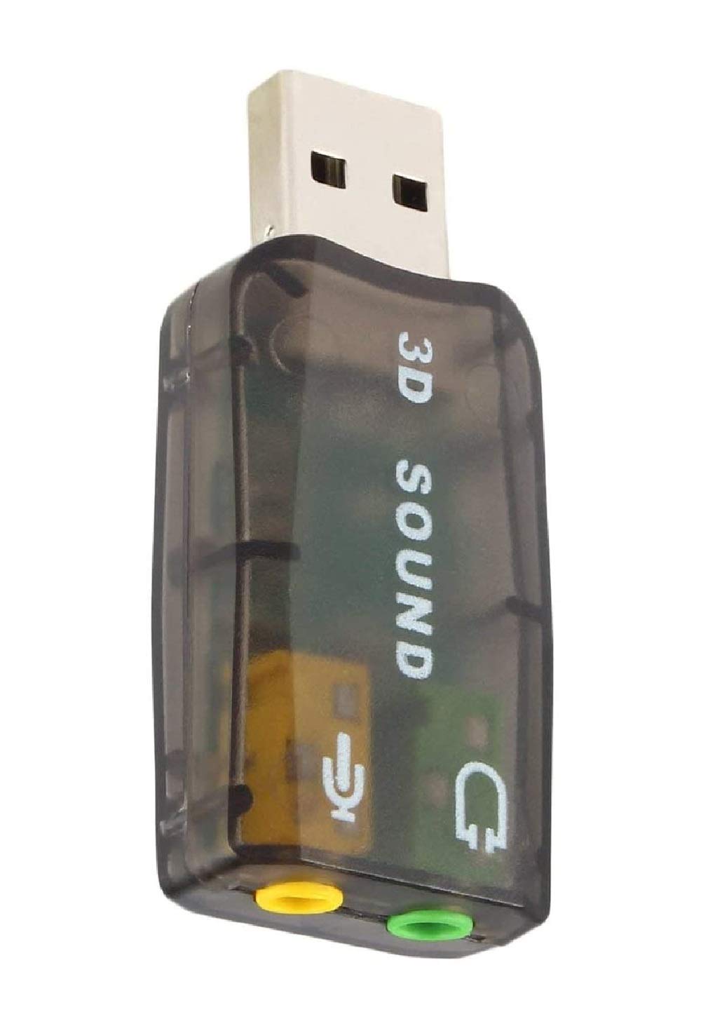 FEDUS USB Sound Card | Sound Card for Recording Studio, USB to 3.5mm Headphone and Mic Sound Card for Mac, USB Sound Card Adapter, 5.1 External Sound Card for Laptop,Sound Card for Laptop and pc